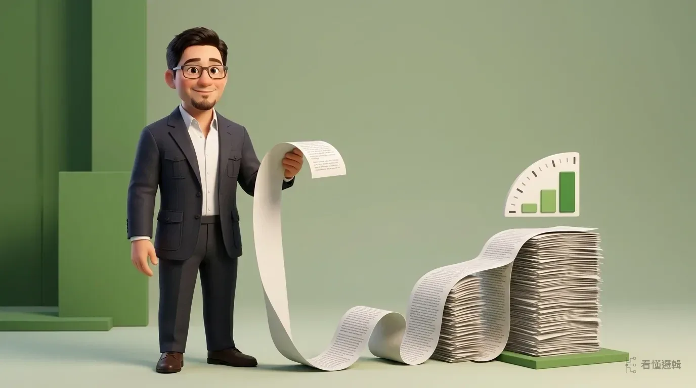 對話越長，AI 每次要背的東西越多——你以為只問了一句話，它卻把整本帳重讀了一遍，這就是脈絡稅。